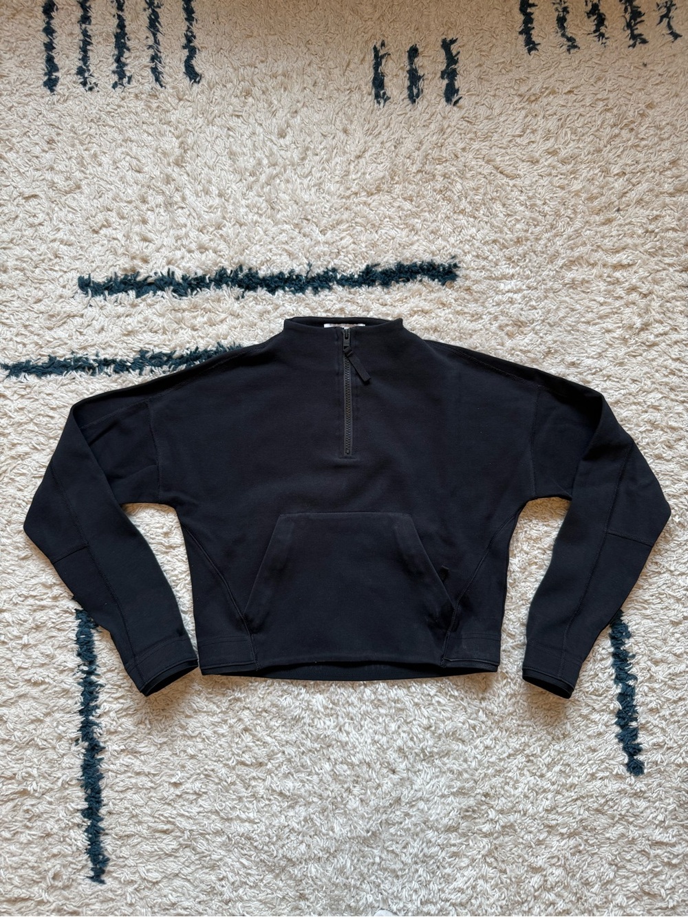 Aritzia TNA Cropped 1/4 Zip Sweater